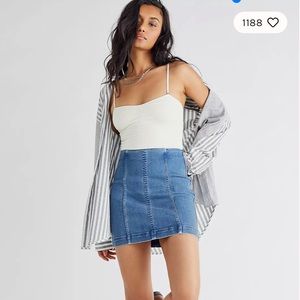 FREE PEOPLE Denim Skirt